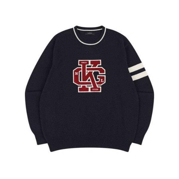 M 長袖Tシャツ CQK KQFC-KN18880NV カレッジシンボルセーター 1888 ネイビー