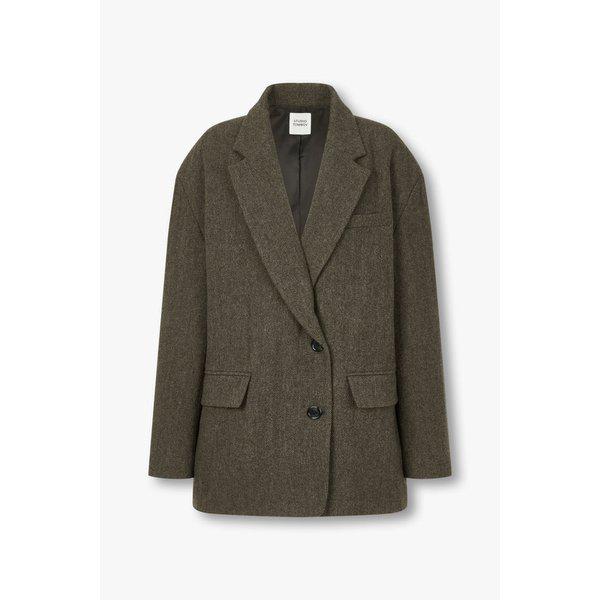 ヘリンボーン オーバーフィット ジャケット (9104412851)