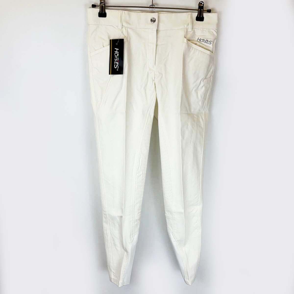 【中古・未使用品】Horses Giorgia Pantaloni giorgia grip キュロット 44 ホワイト レディース 乗馬 馬術