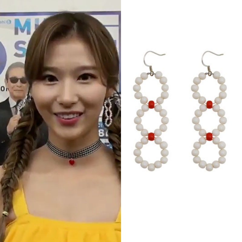 [トゥワイス住むんで着用]Trio bubbles earrings/韓国ファッション芸能人着用デイリーアクセサリー韓国アクセサリートレンドアイテム韓国デイリーファッションセレブ着用夏フ