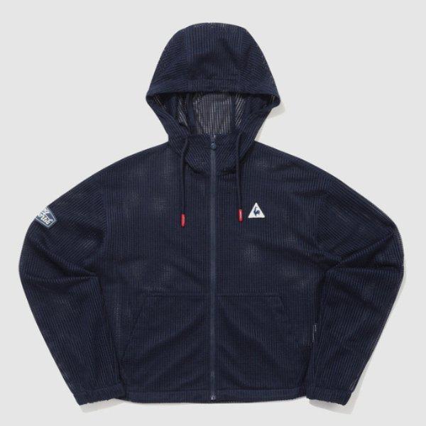 ジャケット TQT QQ222SJK65-DNV 女性ルーズフィットカバーアップメッシュジャケット / DARK NAVY