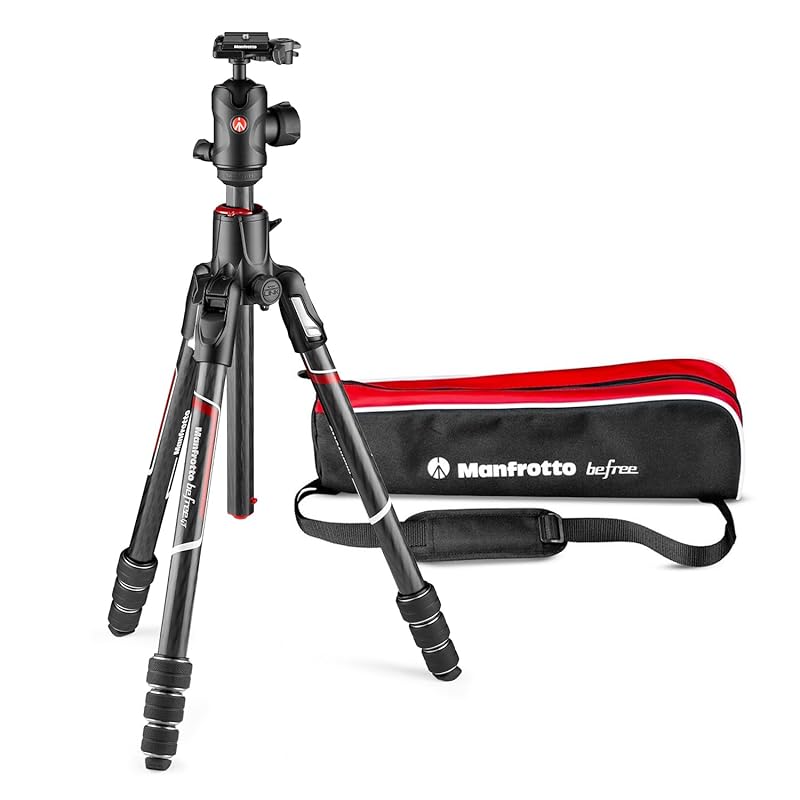 マンフロット(Manfrotto) befree GT XPRO カーボンT三脚キット ブラック MKBFRC4GTXP-BH ケース付 耐荷重10kg 最高162cm 最低9cm 1.76kg プロ