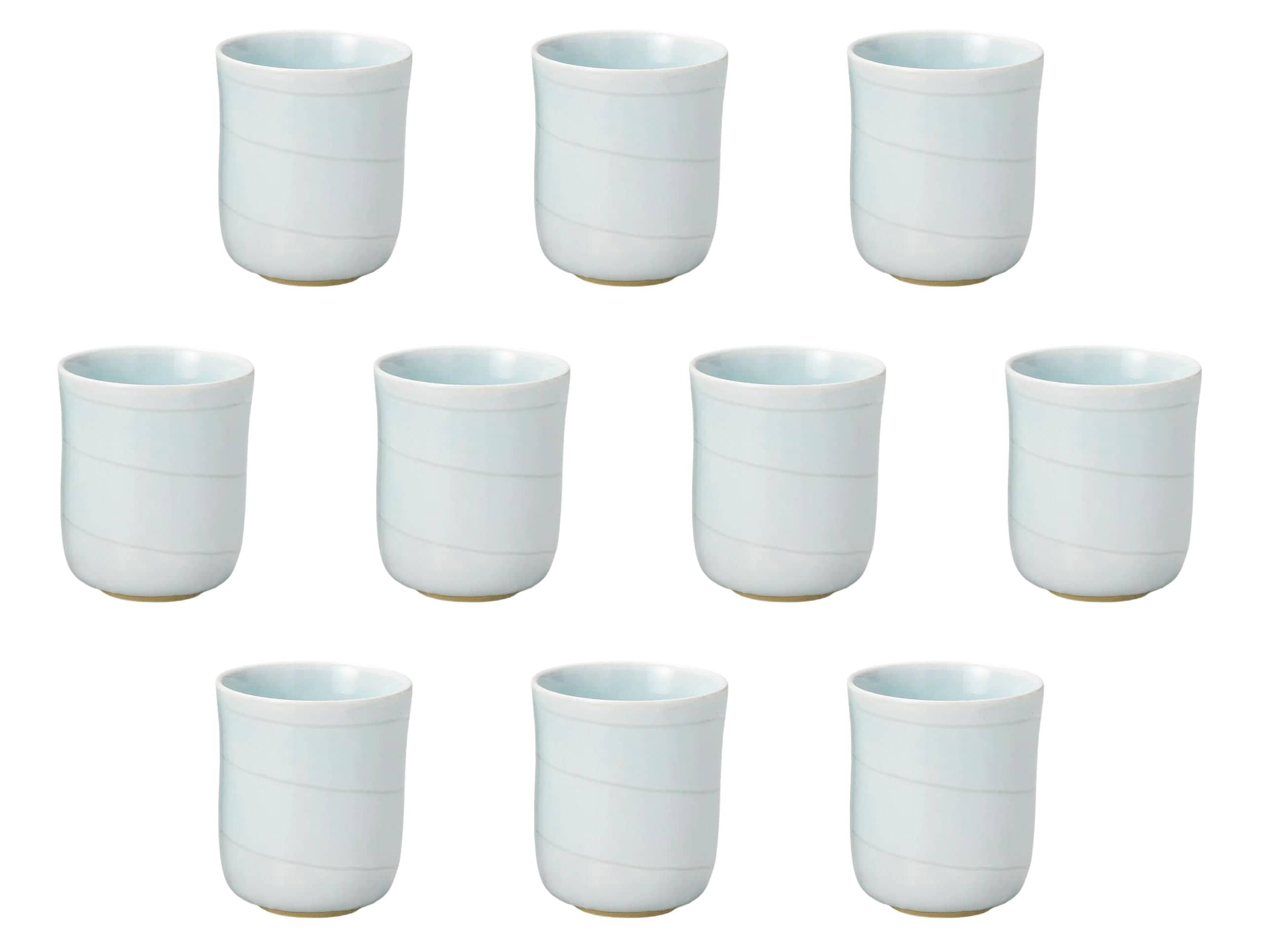 10個セット やすらぎ湯呑（小） [ 6.5×7.8(150) ] 湯呑 セトモノホンポ(Setomonohonpo)