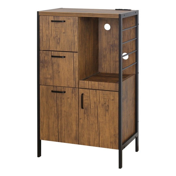 23376 アート食器棚60-100 ヴィンテージブラウン メーカー直送 21,344円