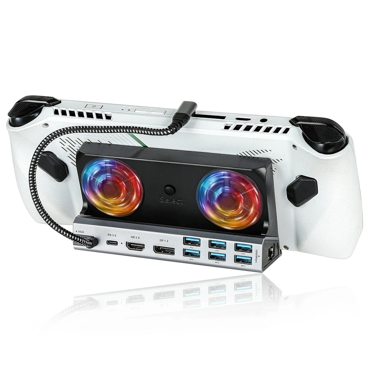 【2枚購入で100円OFF】【】 11in1 DOCKING STATION マルチディスプレイ対応 ドッキングステーション 小型 ゲーミングドック 冷却 充電 スタンド 2画面対応 Steam De