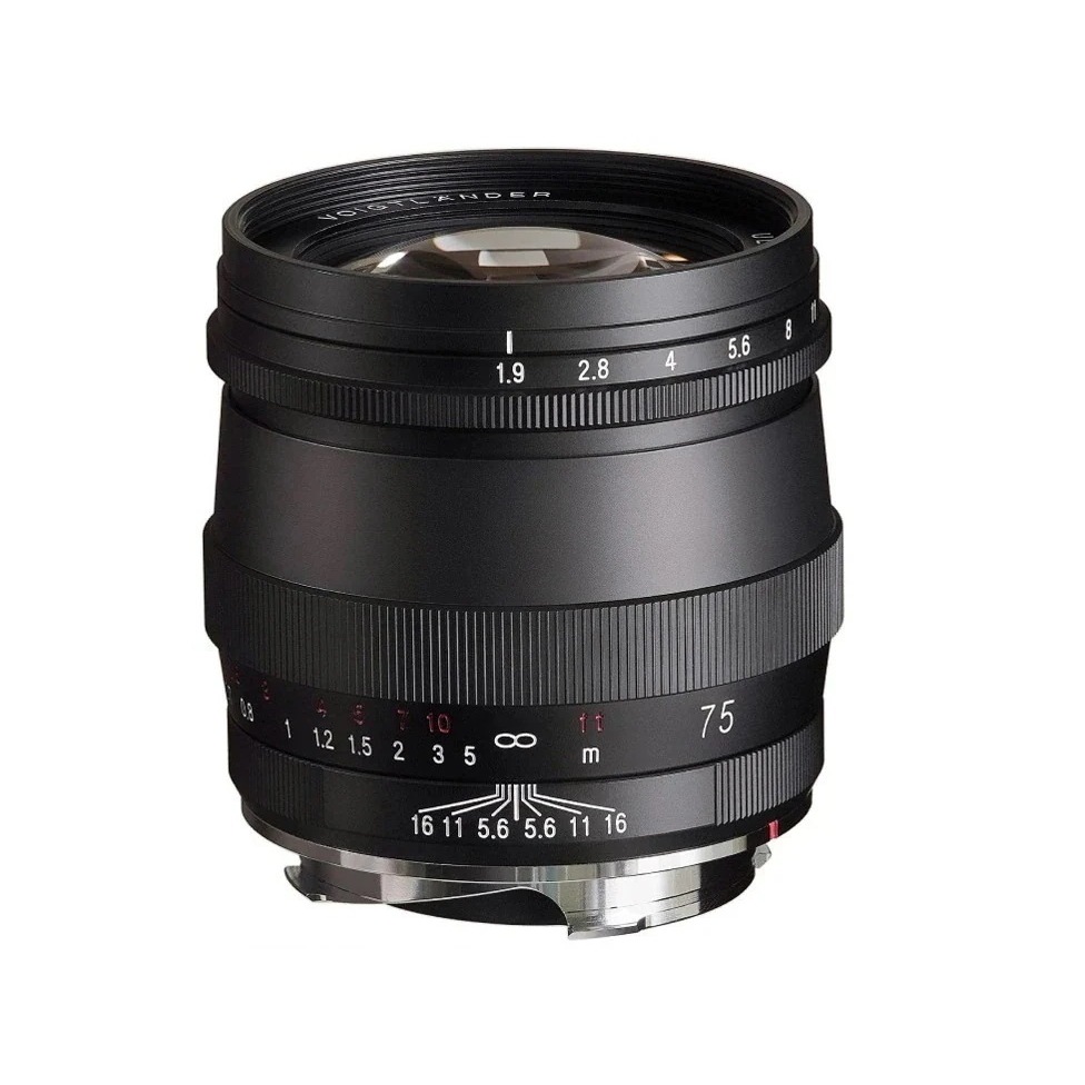 フォクトレンダー ULTRON 75mm F1.9 VM MC [マットブラックペイント] 全長54.1mmのコンパクトな中望遠レンズ 59,801円