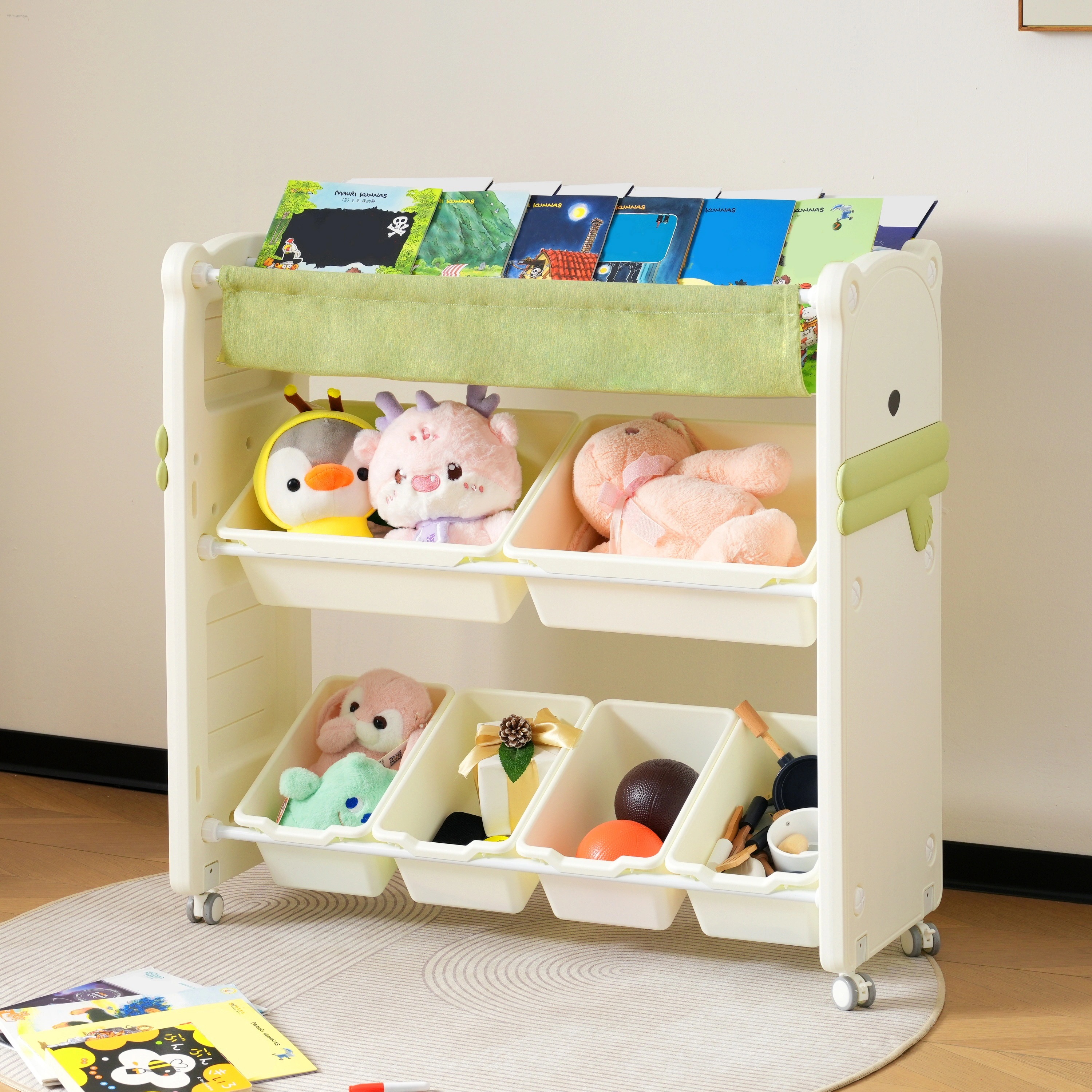 絵本ラック 絵本棚大容量本棚収納ラック多機能 おもちゃ収納 収納ボックス子供部屋 絵本ラック 絵本棚 大容量 本棚 収納ラック 多機能 おもちゃ収納