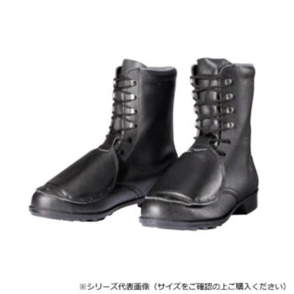 ドンケル 鋼製先芯VP靴 鋼製先芯ゴム底 長編上靴 ひも 甲プロ付き 25cm 604甲プロ