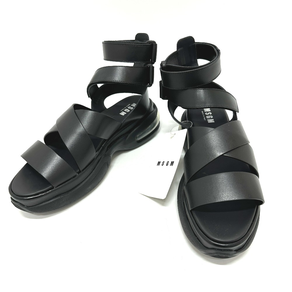MSGM エムエスジーエム サンダル 2242MDS19 グラディエーター レザー ブラック 8,316円