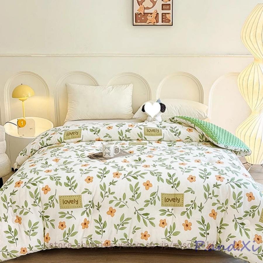 掛け布団 あったかい もこもこ 毛布布団 シープ調 ボア 冬 ふわふわ ウィンターキルト キルト ミルクビロードのキルト キルトコア 厚さ 暖かい 四季