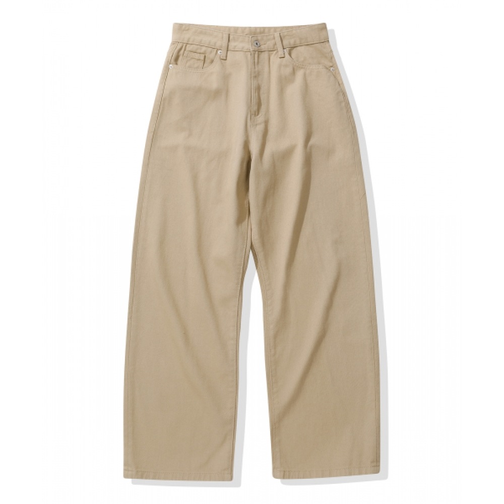 CODEGRAPHY ワイド ウォッシュ コットンパンツ_ベージュ