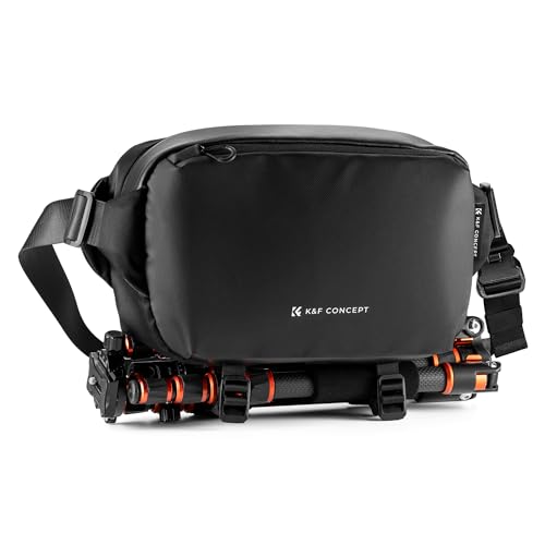 K&F Concept カメラバッグ ショルダーバッグ スリングバッグ カメラショルダーバッグ おしゃれ カメラケース 一眼レフカメラバッグ 仕切り調節可能 撥水加工 軽量 防水 小物入れ カメラアク