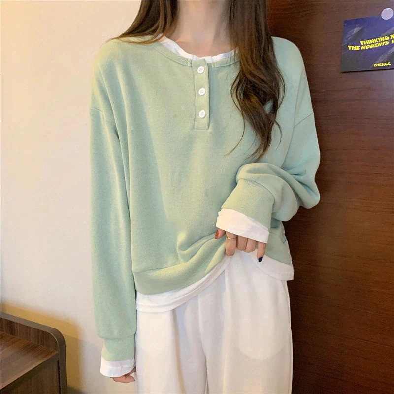 カシミヤタッチ ロンT 春夏 ゆったり カップル パーカー レディース レディース パーカー フード付きパーカー 長袖スエットTシャツ 5,514円