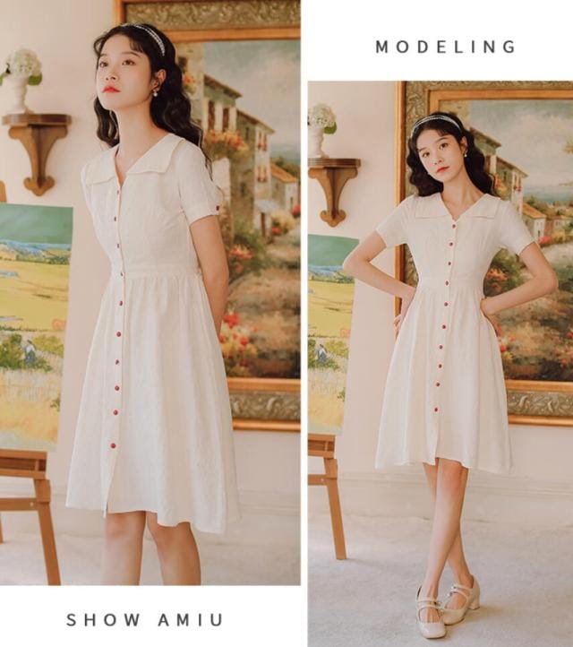 【新品開催 】【海外買付】人気ワンピースv-gr216-5177 レディース無地レースカワイ 16,840円