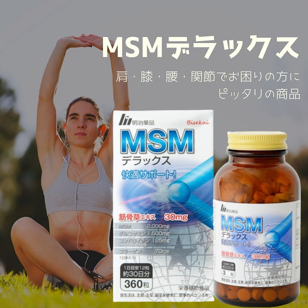 Qoo10] 明治薬品MSM 2000mg 360粒3