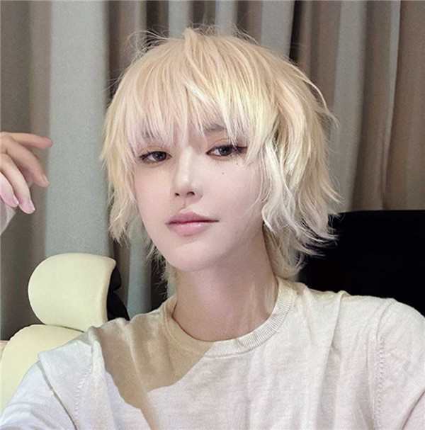 金髪 メンズ フルウィッグ かつら ウィッグ 自然 ショートウィッグ 前髪あり コスプレ 男装 おしゃれ ナチュラル かっこいい