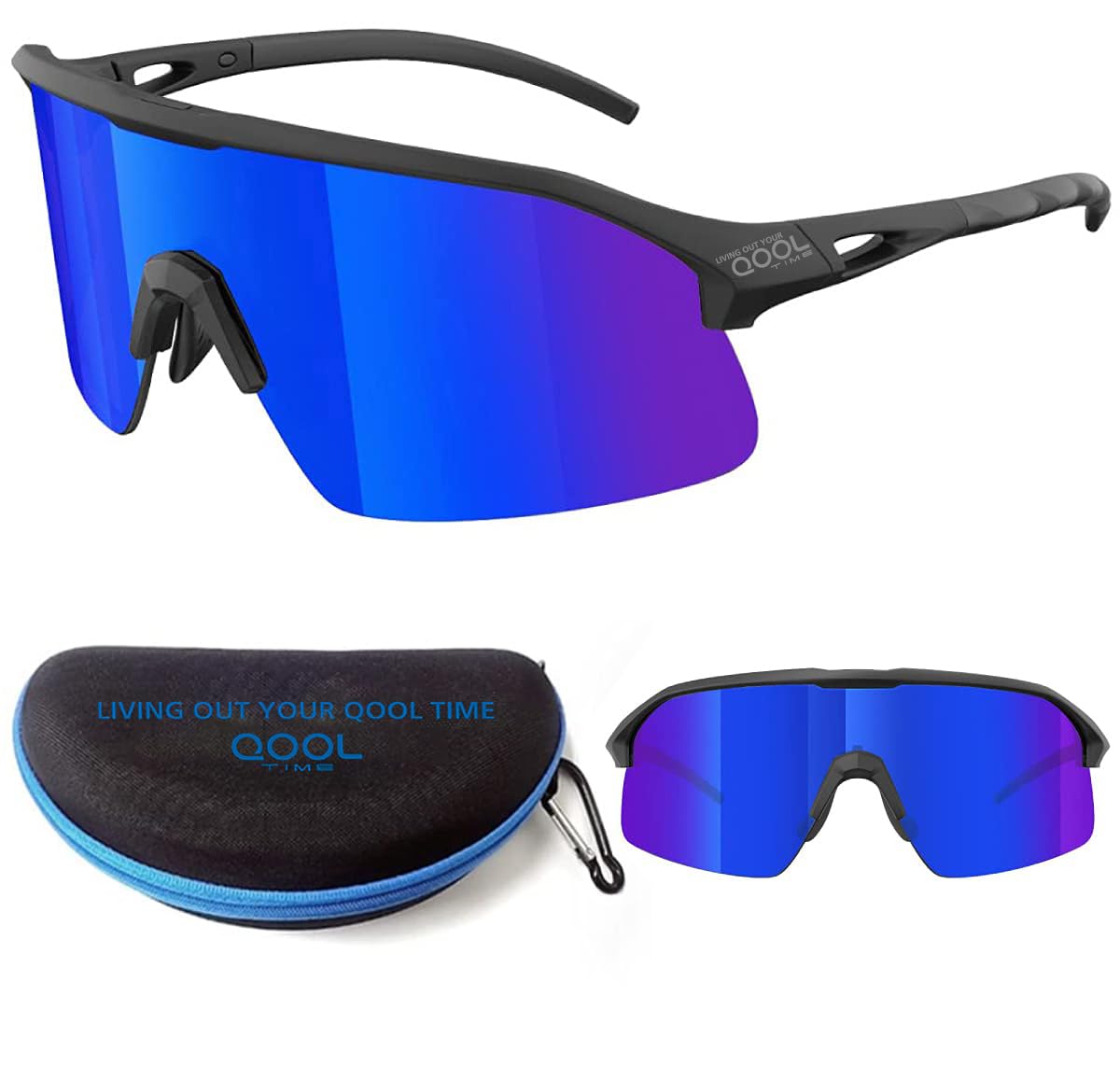 [Living out your qool time] 偏光サイクリングサングラス 男女兼用 バレーボール ランニング ゴルフ MTB 野球 アウトドアスポーツ