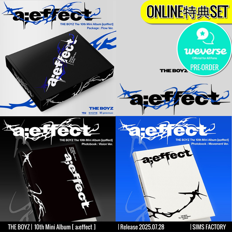 ONLINE特典+ [3種SET] Photobook Ver. 2種 + Flow Ver. 1種 THE BOYZ アルバム 10th Mini [ aeffect ] /チャート反映