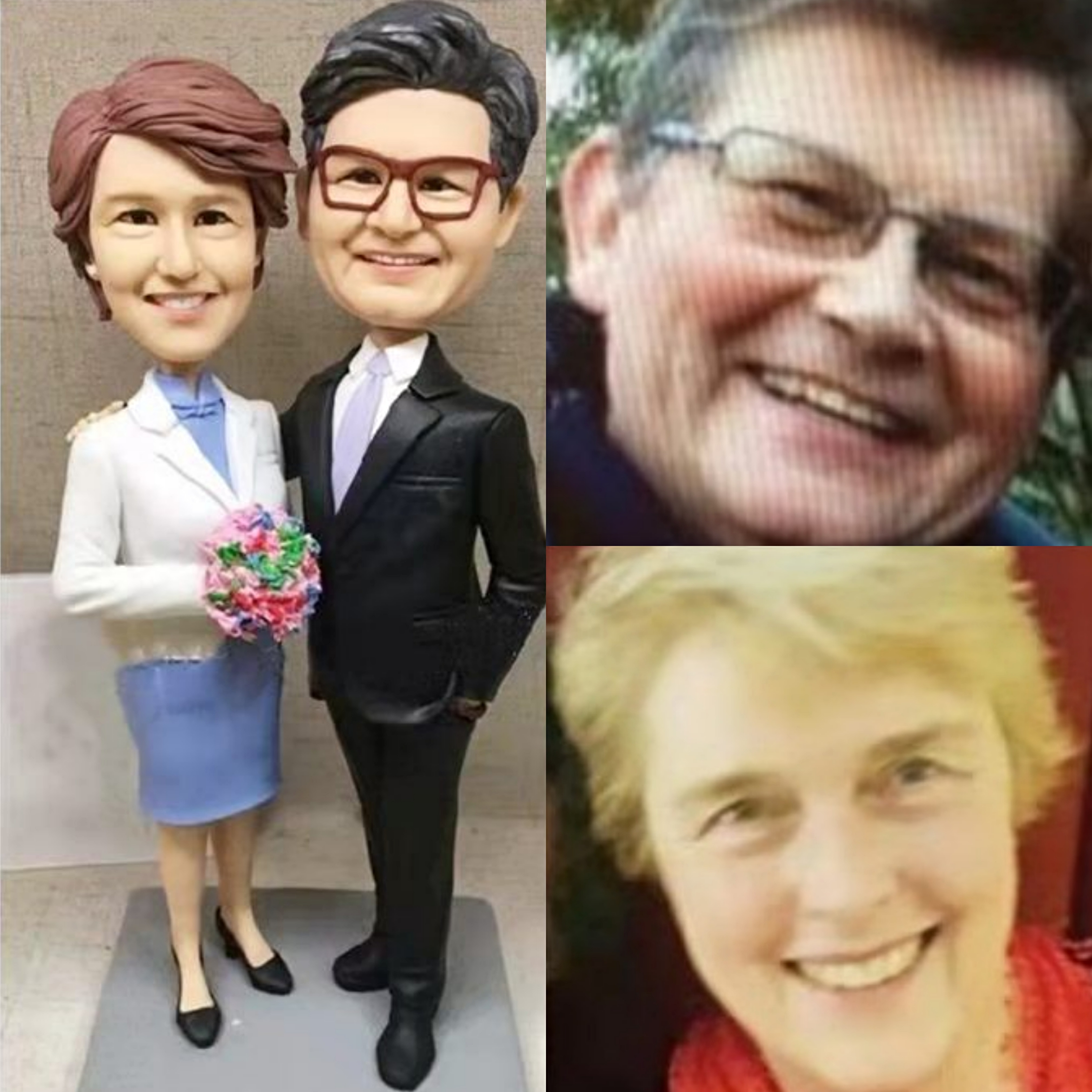 【オーダーメイド】3D肖像画 似顔絵 人形 フィギュア 結婚祝い 周年記念日 カップル 彼氏 彼女 夫婦 両親 贈呈品 記念品