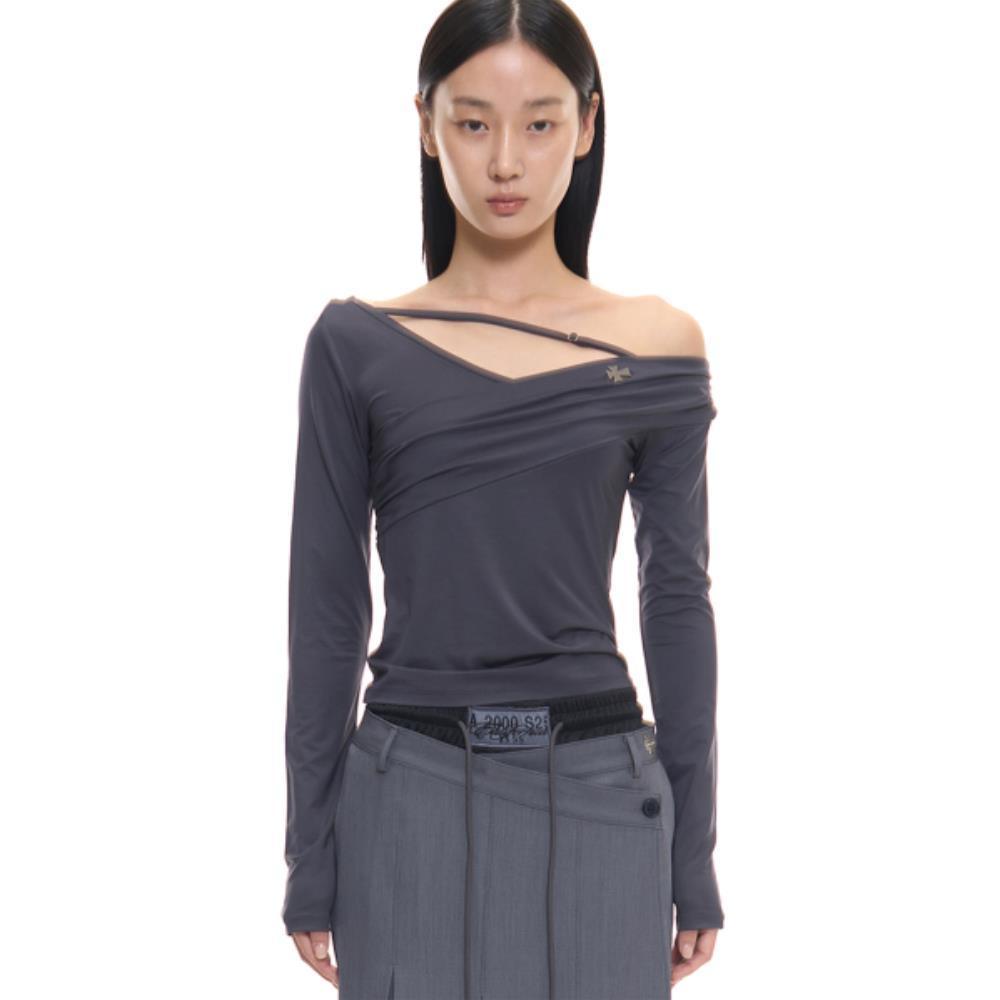 2000Archives ADJUSTABLE BARE LS TOP CHARCOAL 2A25D1TS05C