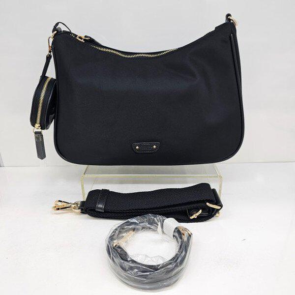 女性ミニポケット装飾フェブ生地ショルダー兼クロスバッグEOCFHB831_JK