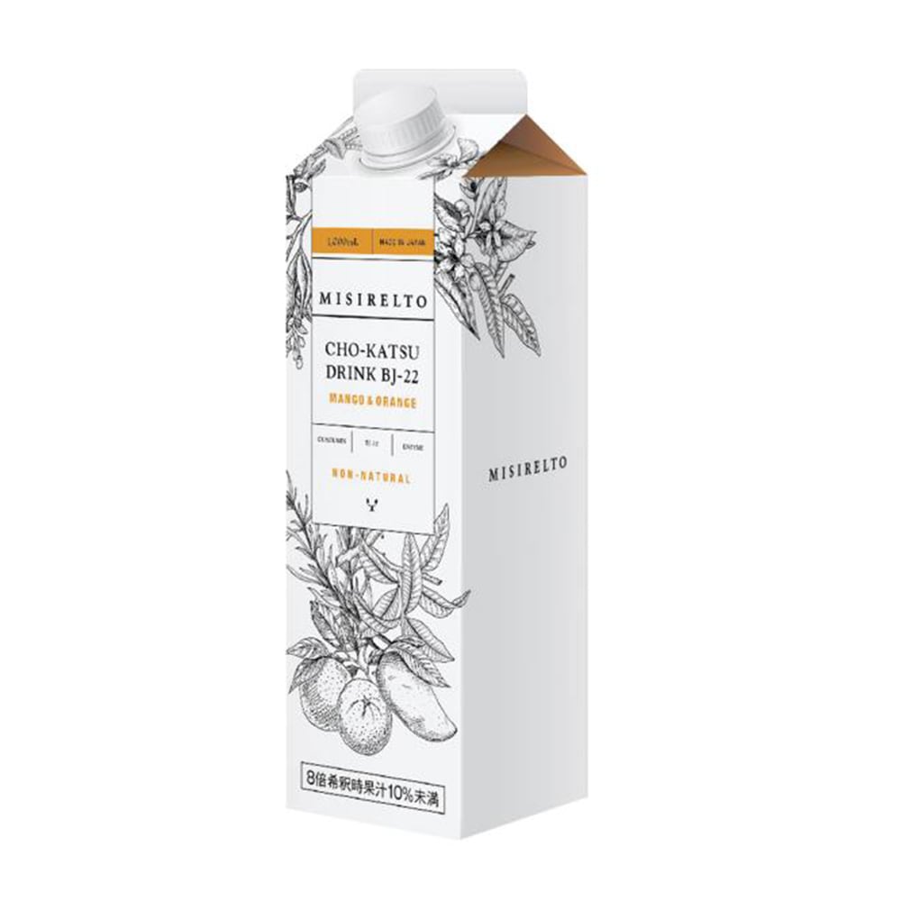 MISIRELTO CHO-KATSUドリンク BJ-22 マンゴー&オレンジ 1000ml　ミシレルト　酵素ドリンク　美しい腸内サイクルへ導く