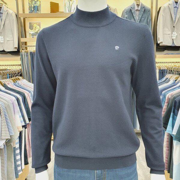 秋冬の新作 前板組織物 ハーフタートルネック POKR3901385_SH