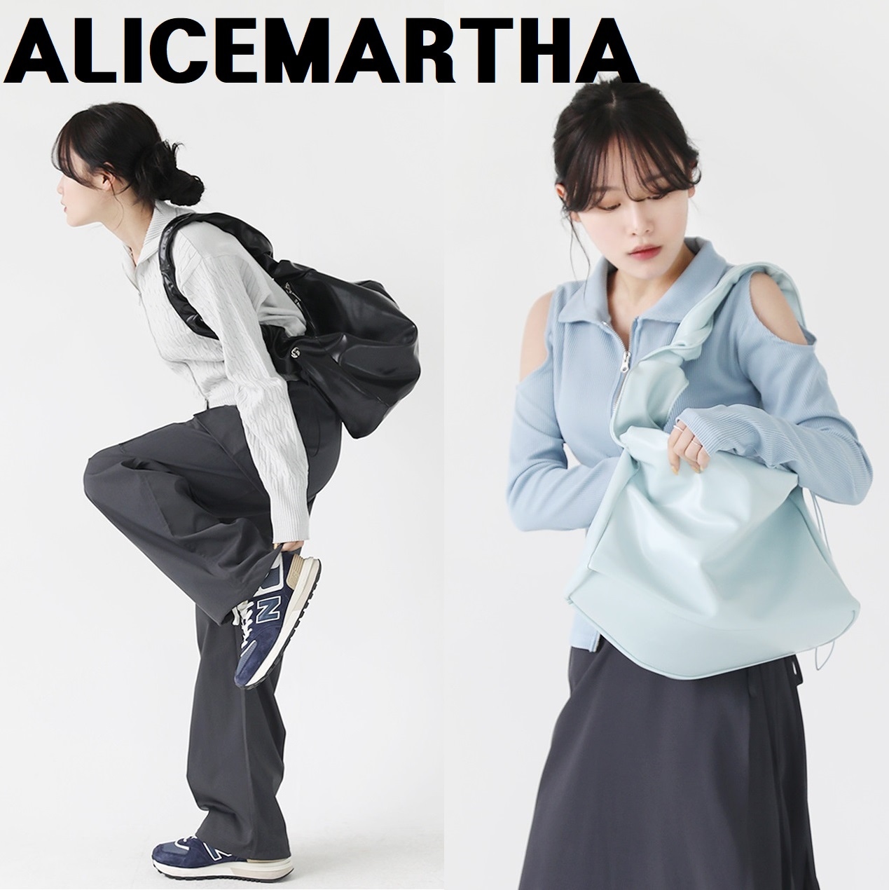 23 S/S 六肉ガールズ フォント 6Colors ショルダーバッグ
