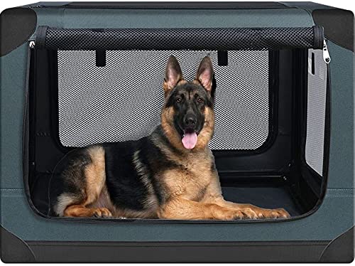 Totoro ball 折りたたみペットケージ 犬ケージ 犬用クレート 猫用キャリー・カート 持ち手付き 犬猫兼用 折