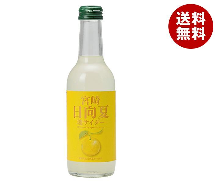 友桝飲料 日向夏サイダー 245ml瓶×24本入×(2ケース)
