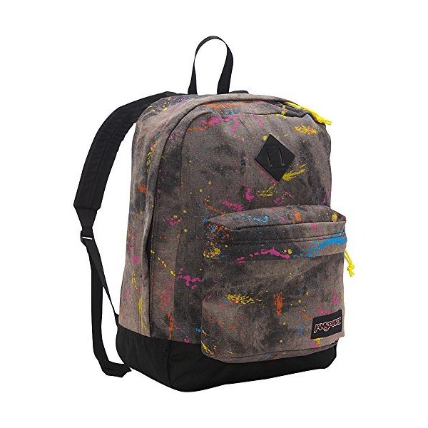 JanSport Super FX Series Backpack (Black Splatter Denim) 並行輸入品