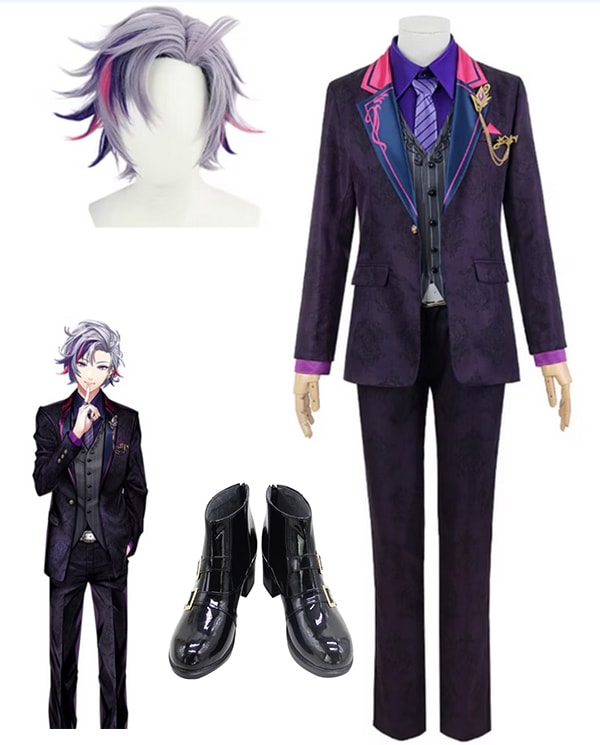 バーチャルYouTuber 不破湊 ふわみなと スーツ ウィッグ靴追加可 コスプレ衣装 風 ハロウィン クリスマス 学園祭 文化祭 仮装 ハロウィン クリスマス 衣装コスプレ