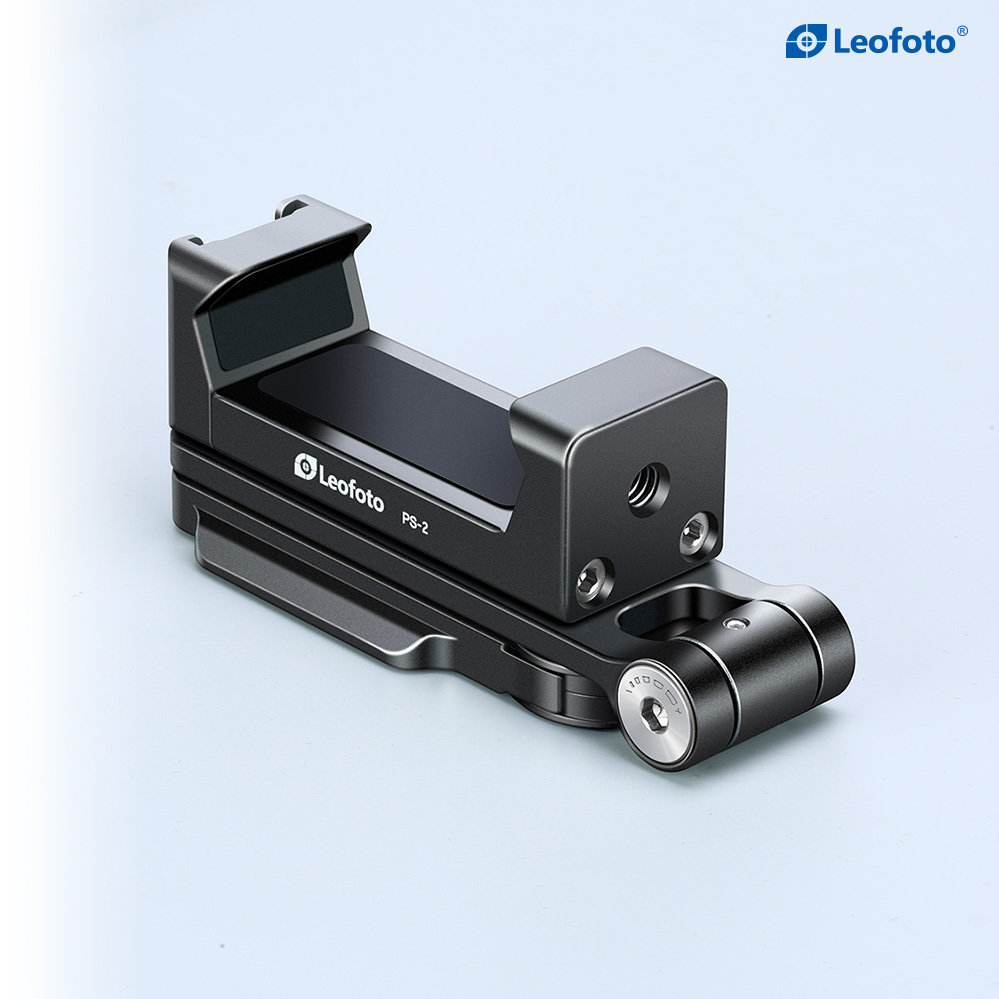 Leofoto(レオフォト) PS-2/PS-2(S) 撮影用スマホスタンド＆ホルダー［ブラック/シルバー1/4インチ対応自立型折りたたみ可能アルカスイス/アクセサリーシュー互換］