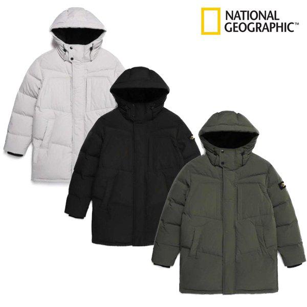 [始興店] N224UDW160 男女共用変形ポケット中期丈グースフーディーダウンジャンパー