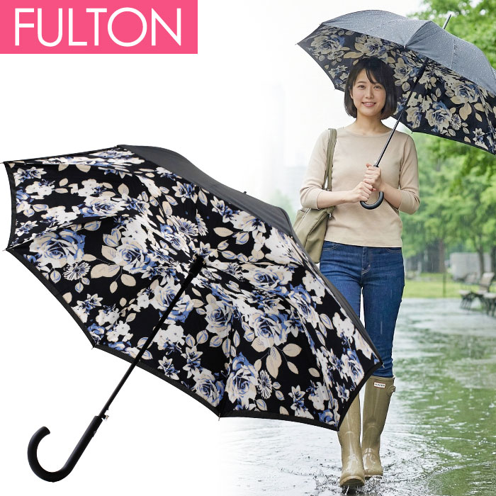 フルトン FULTON 傘 レディース傘 長傘 雨傘 ワンタッチ ジャンプ傘 自動開き 2重構造 ブルームズベリー アンブレラ モノフローラル Bloomsbury-2 Mono Floral 5,083円