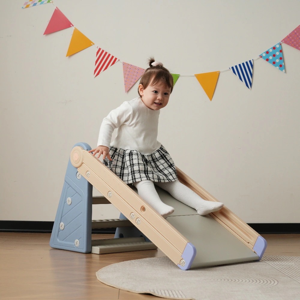 【国内発送/保証付き】すべり台 76cm 滑り台 4in1 コンパクト スライダー お絵描きボード バスケットゴール 段ステップ室内 室外 室内遊具 屋外遊具