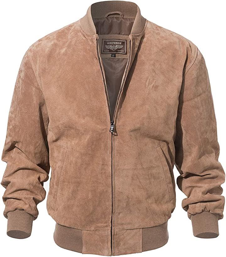 レザージャケット メンズ 本革豚革 野球 フライトジャケット バイクライダースジャケット 革ジャン アウター カジュアル 春秋冬(ベージュ, 3XL)