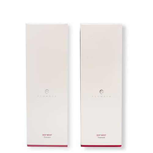 【Rusionセット】DEMI デミ フローディア シャンプー ディープモイスト 550ml & トリートメント 550g リニューアル版 ポンプ FLOWDIA DEEP MOIST