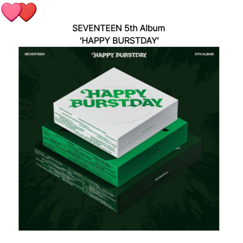 SEVENTEEN 5th Album ‘HAPPY BURSTDAY’ [3種 SET]チャート反映