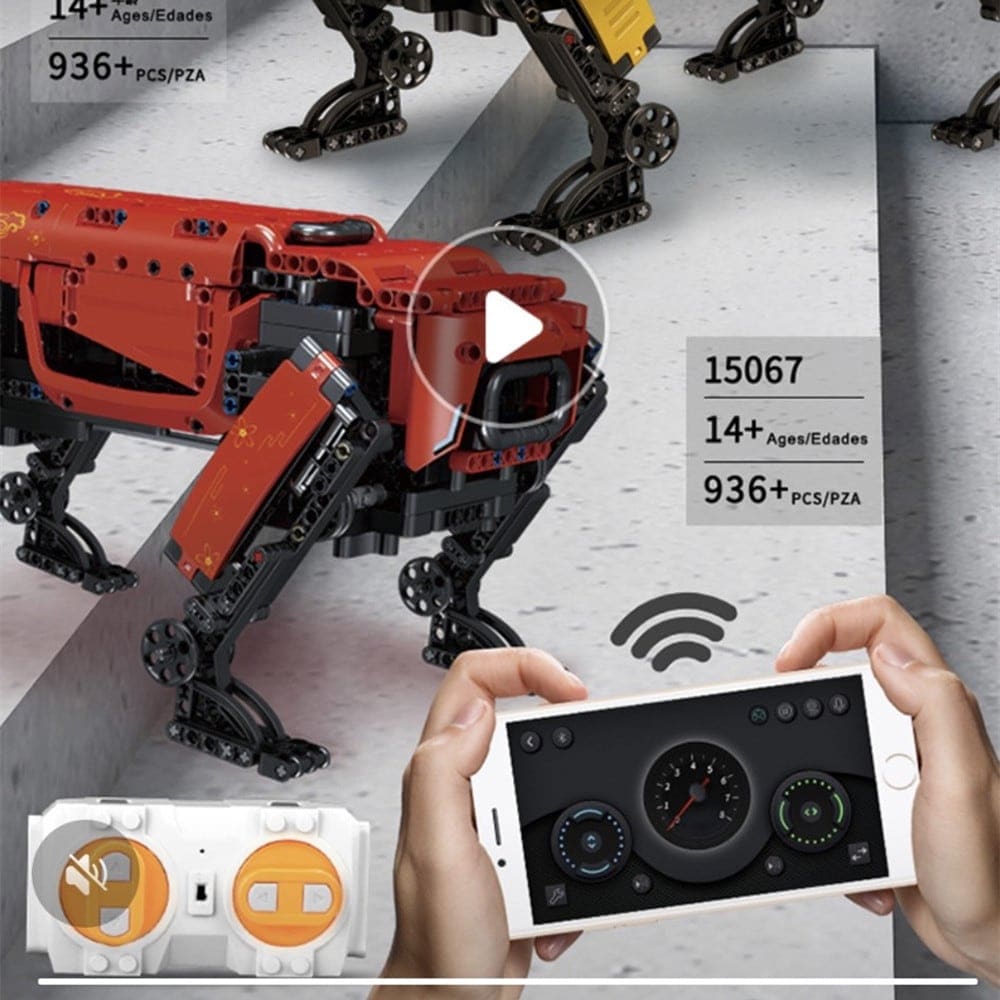 ロボット ペット 犬 プログラミング ロボット 新品　子供 中学生 おもちゃ IT 教育 ビルディングブロック リモコン 玩具 遊具 プログラミング入門 ラジコン 知育玩具 14歳以上 誕生