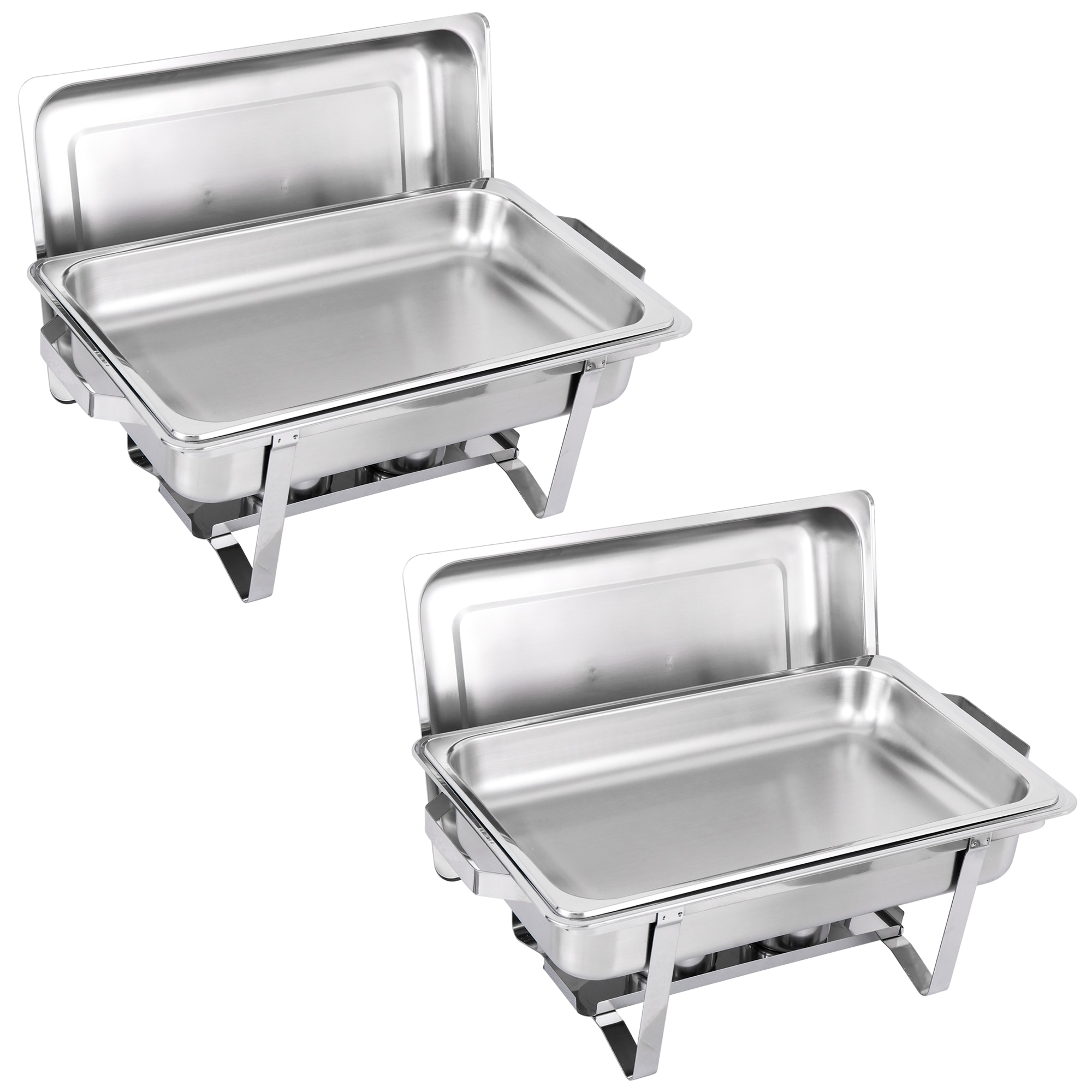 2個セット　保温器　　角型　チェーフィング ディッシュ ビュッフェ ステンレス レストラン ホテル 旅館 厨房機器 店舗用品 湯煎 ウォーマー シングル フタ付き