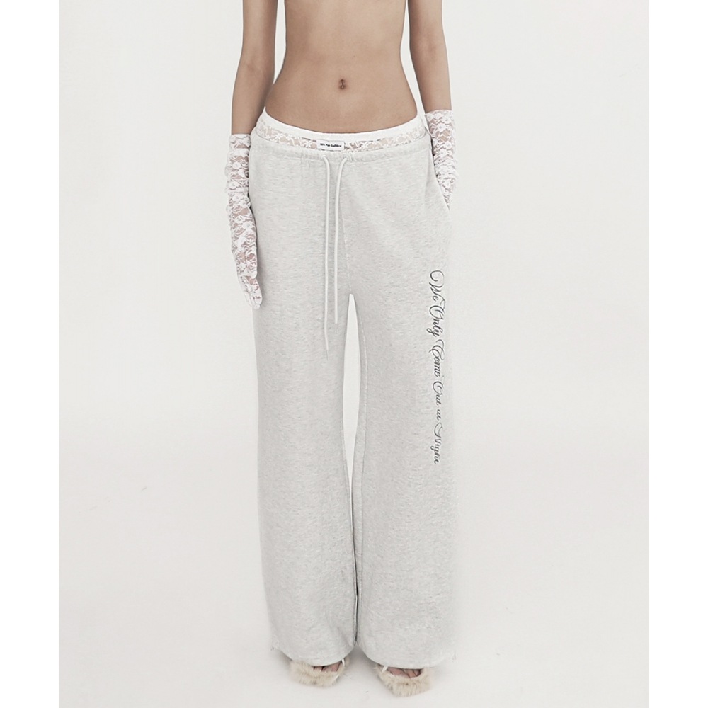 BADBLOOD ピュアレストリムジョガー-アッシュグレー