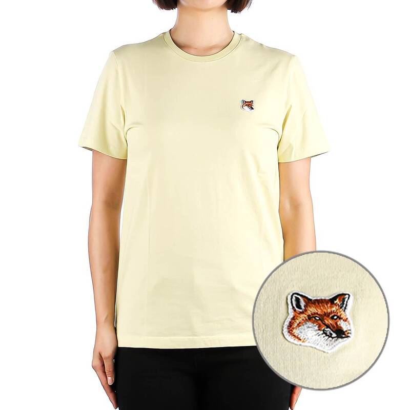 レディース フォックスヘッド 半袖Tシャツ (LW00105KJ0008 CHALK YELLOW) 24SS
