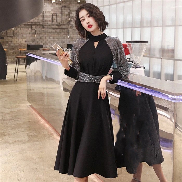 Hot!!!ウエディング パーティードレス ミモレ丈 結婚式 ワンピース 服装 大きいサイズ 大人 上品 女性