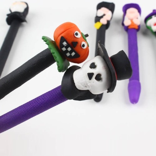 ハロウィンフィギュアクレイボールペン×20個かわいい面白い筆記用紙団体ギフトフェスティバルイベントプロモーション