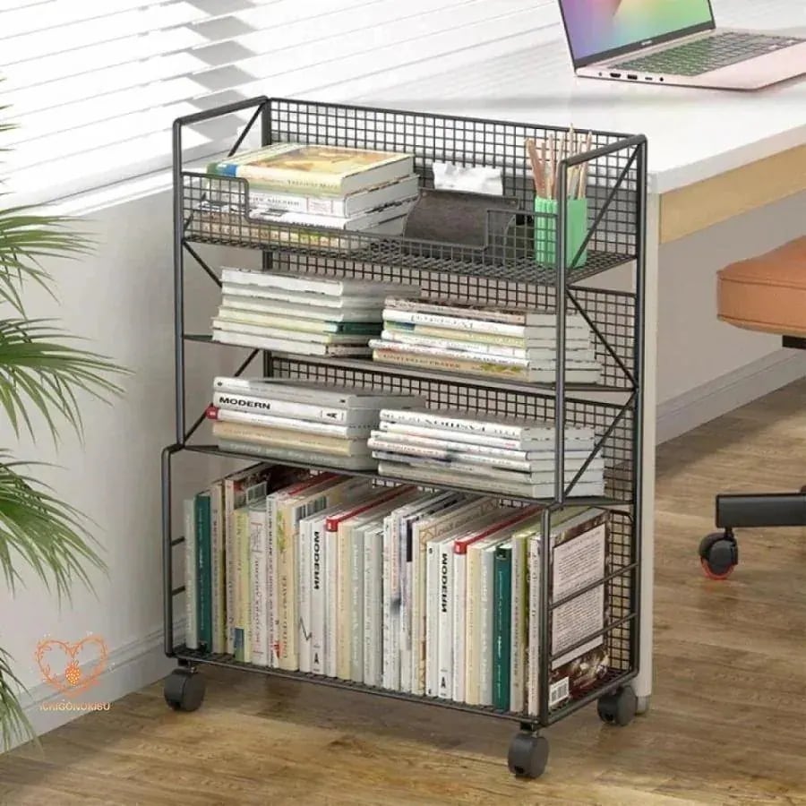教科書 スリム ブックシェルフ 学校オフィス用7 デスクサイド本棚 ファイルワゴン 雑誌収納 キャスター付き 本立て 収納棚 12月のおすすめ本棚 大容量
