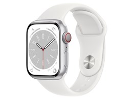 Apple Watch Series 8 GPS+Cellularモデル 41mm MP4A3J/A [シルバー/ホワイトスポーツバンド]