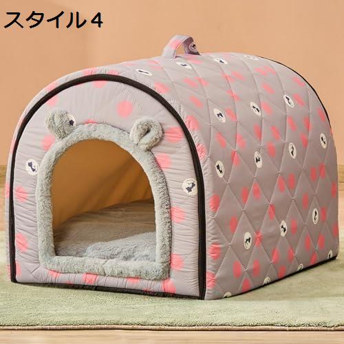 猫 ベッド 犬 ペットベッド 犬用ベット 洗える ドーナツ 猫クッション 滑り止め 暖かい 防寒 冷房対策 子犬 小型犬 ふんわり キャットベッド ベッド ねこ 50*39*36cm 猫用 ペット用ソ