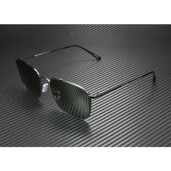 ジョルジオアルマーニAR6080 300171 55 Matte Black Green 55 mm Mens Sunglasses