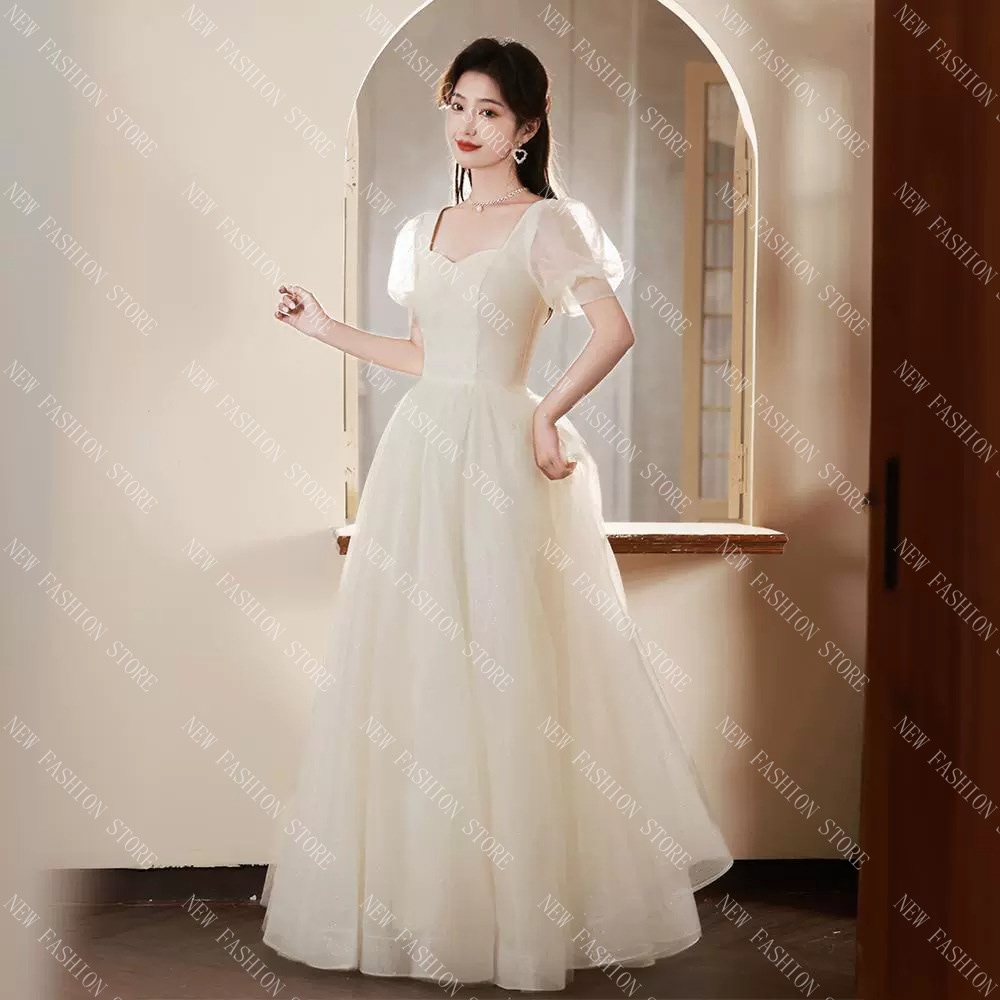 イブニングドレススカート女性の新しい成人式芸術考ワンピースフランス-13